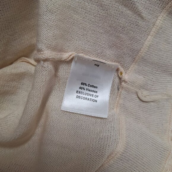 Saharies Embroidered Cardigan Button Pleated Floral‎ Womens Large - Picture 8 of 10